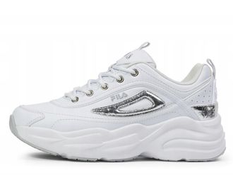Fila Women Skye Zp Wmn Sneaker, White Silver, 5 UK
