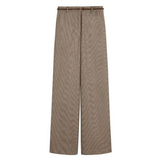 Max Mara Wide Trousers, female, Brown, Size: 2XS Pantalone lungo A