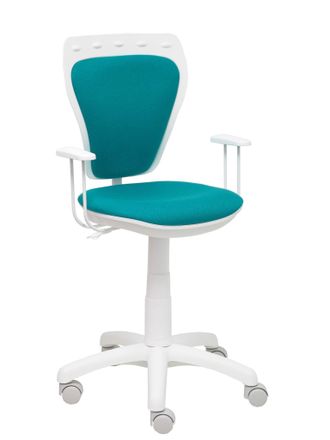 Piqueras y Crespo Piqueras Y Crespo - Silla Juvenil Ministyle Blanca Bali Turquesa