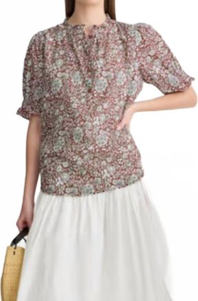 Apiece Apart Los Altos Top In Clay Floral