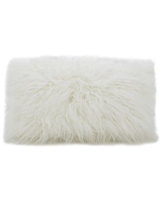 Saro Lifestyle Faux Mongolian Fur Pillow
