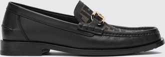 Fendi Mocassino OLock Fendi in pelle e misto cotone