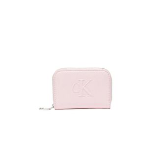 Calvin Klein Bold Ck Medium Zip Around - - Accessories - Donna - Rosa - ONE SIZE