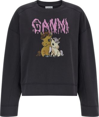 Ganni Ganni Organic Cotton Womens Sweatshirt