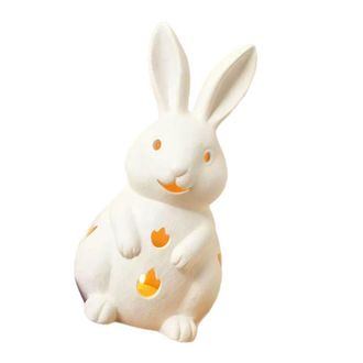 OEM Estatua De Conejito De Pascua, Portavelas Hueco, Portavelas Votivo, -s2