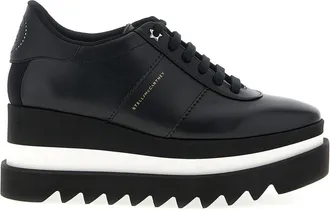 Stella McCartney Black Lace Up Sneakers