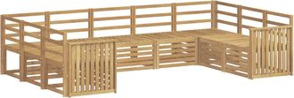 vidaXL Juegos De Sof&aacute;s Madera De Acacia S&oacute;lida Vidaxl