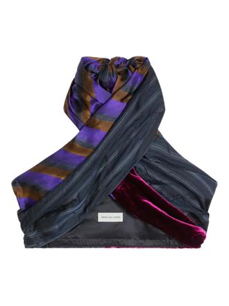 Dries Van Noten wrap-design top - Blue