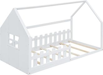 Urban Meuble Cama infantil cabina 90x200 cm madera blanca