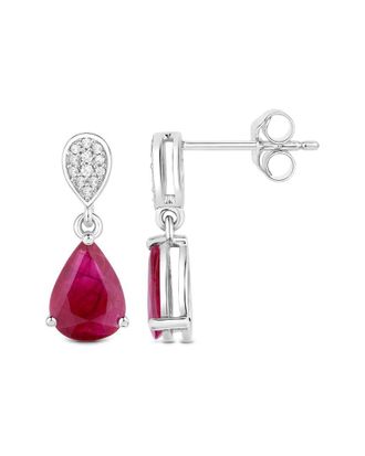 Diana M. Jewels 14K 2.46 Ct. Tw. Diamond & Ruby Earrings
