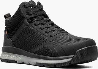 Bogs Womens Bogs Sandstone Mid CT 78993CT-001 Black Safety Toe Work Boots ZOGG997