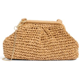 L*Space Harmony Convertible Raffia Clutch in Natural at Nordstrom, Size No Size