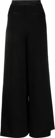 SIMKHAI Palladia wide-leg trousers - women - Acetate/Polyester/Polyester - 10 - Black