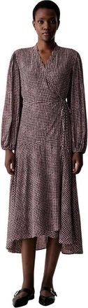 Marc O'Polo Flared Wrap Dress - Dames - Wikkelkleedje - Veelkleurig - M - Kleedjes