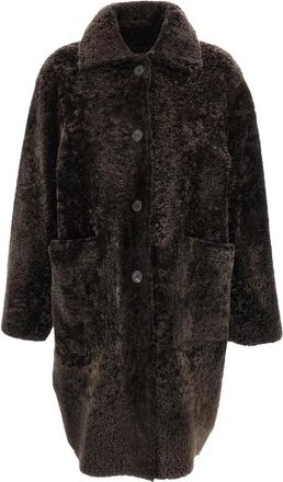Arma Lange Su&egrave;de Jas - Dames - Mantel - Bruin - 2XS - Su&egrave;de - Jassen
