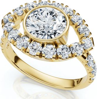 Pompeii3 1 3/4Ct Eye Diamond Ring 14k Gold Lab Grown