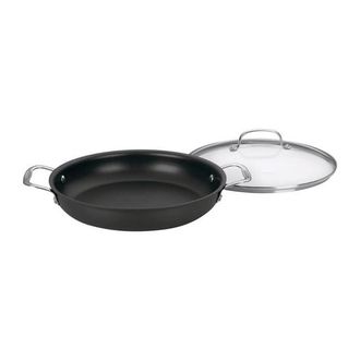 Cuisinart 6243752 12 in. Chefs Classic Stainless Steel Saute Pan, Black