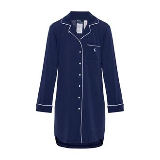Polo Ralph Lauren Dames, Nachtkleding & Lounge, Blauw, Maat: L Leer