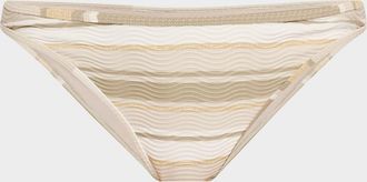 Ramy Brook Striped Marie Bikini Bottoms