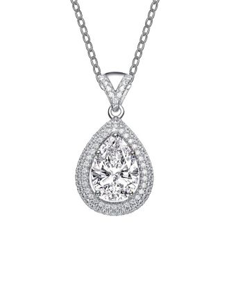 Genevive Silver Cz Pendant