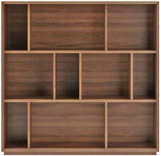 HERDASA Herdasa - Estanter&iacute;a 3 Alturas Modelo 546 Acabado Nogal Claro. 117 Cm(alto), 119 Cm(ancho), 32 Cm(fondo)