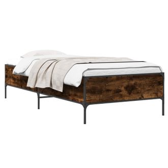 vidaXL Struttura Del Letto Quercia Fumosa 80 X 200 Cm Vidaxl