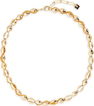 Open Edit Clamshell Link Chain Necklace in Gold at Nordstrom