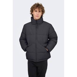 Only & Sons gewatteerde jas grijsblauw