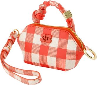 Ganni Womens Mini Bag Red Calfskin