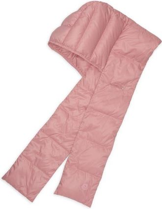 Moncler Quilted Down Hooded Scarf in Bashful Blush at Nordstrom