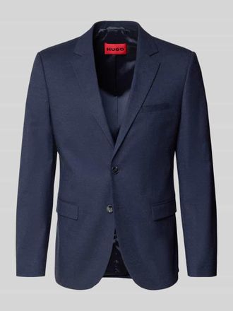HUGO BOSS Regular Fit Anzugsakko mit Woll-Anteil Modell ARTI in Marine Melange, Gr&ouml;&szlig;e 48