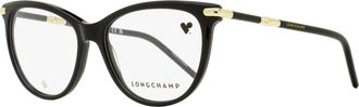 Longchamp Womens Soft Oval Eyeglasses LO2727 001 Black 53mm