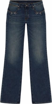 Gucci Denim-Jeans mit Horsebit-Detail