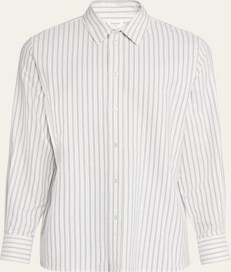 Saint Laurent Mens Striped Sport Shirt