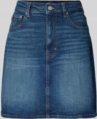 Tommy Jeans Regular Fit Jeansrock aus Baumwoll-Mix Modell MOM in Jeansblau, Gr&ouml;&szlig;e XL