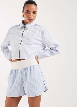 adidas Originals Premium Essentials - Pantaloncini blu a righe