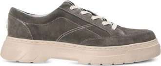 HUGO BOSS Urian contrast-stitching leather sneakers - men - Calf Leather/Polyethylene vinyl acetate (PEVA)/Polyester/Polyester - 43 - Green