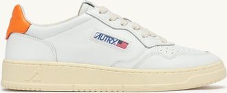Autry SNEAKERS MEDALIST LOW IN PELLE BIANCA E PARSIMMON ORANGE