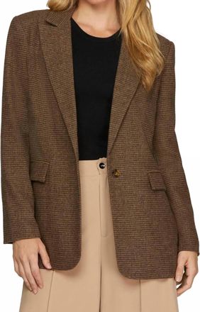 She + Sky Cher Blazer In Mocha Brown