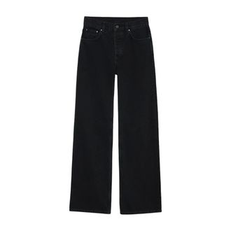 Anine Bing Wide Jeans, female, Black, Size: W30 Hugh Jeans A-06-7135