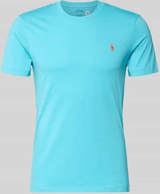 Polo Ralph Lauren Regular Fit T-Shirt aus reiner Baumwolle in Tuerkis Melange, Gr&ouml;&szlig;e XXL