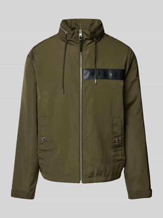 Michael Kors Windbreaker mit Stehkragen in Khaki, Gr&ouml;&szlig;e XL