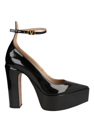 Valentino Tan-Go Patent Leather Platform Pumps
