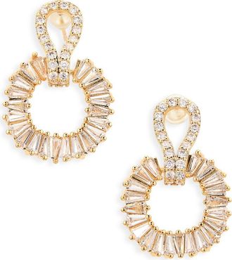Cara Crystal Drop Earrings in Gold/Crystal at Nordstrom Rack