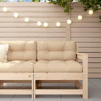 vidaXL Sill&oacute;n De Jard&iacute;n Con Cojines Madera Maciza De Pino Vidaxl