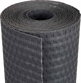 vidaXL Pantalla De Balc&oacute;n Gris Oscuro 1000 X 100 Cm Rat&aacute;n Sint&eacute;tico Vidaxl
