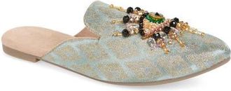 Fuchsia The Good Eye Embroidered Mule in Mint at Nordstrom, Size 11