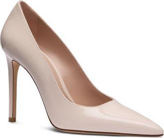 Stuart Weitzman Stuart Power 100 Pump in Cream Patent at Nordstrom, Size 9.5