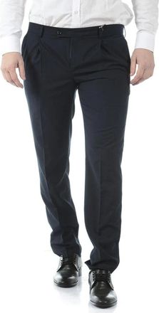Daniele Alessandrini Jeans - Heren - Nette broeken - Blauw - M - Polyester - Broeken