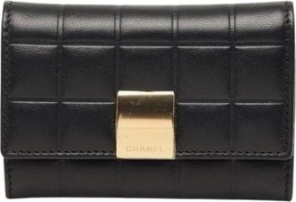 Chanel Pre-owned Keycase - Dames - Vintage Accessoires - Zwart - ONE Size - Leer - Vintage